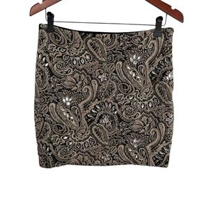 Guess Paisley Patterned Skirt with rhinestones